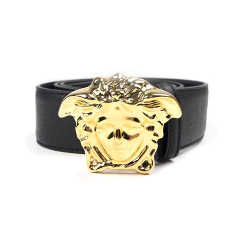 versace men's belt with medusa head xl|Versace Medusa belt all black.